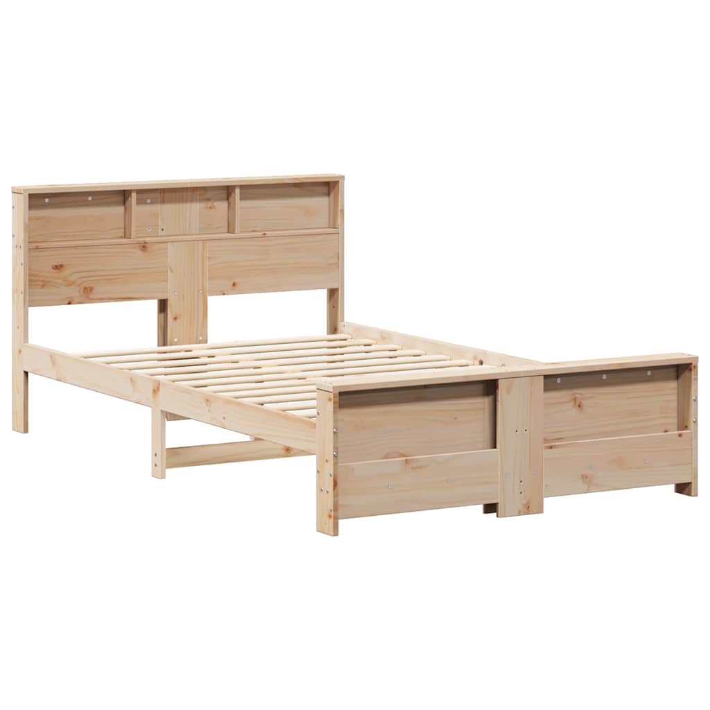 Krevetna konstrukcija Smeđa 135 x 190 cm Konstruirano drvo
