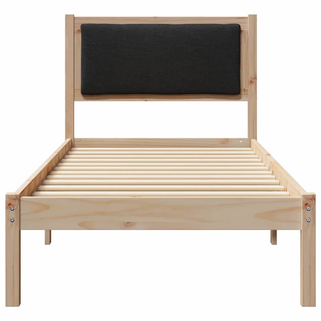 Krevetna konstrukcija Crna 80 x 200 cm Čvrsto borovo drvo