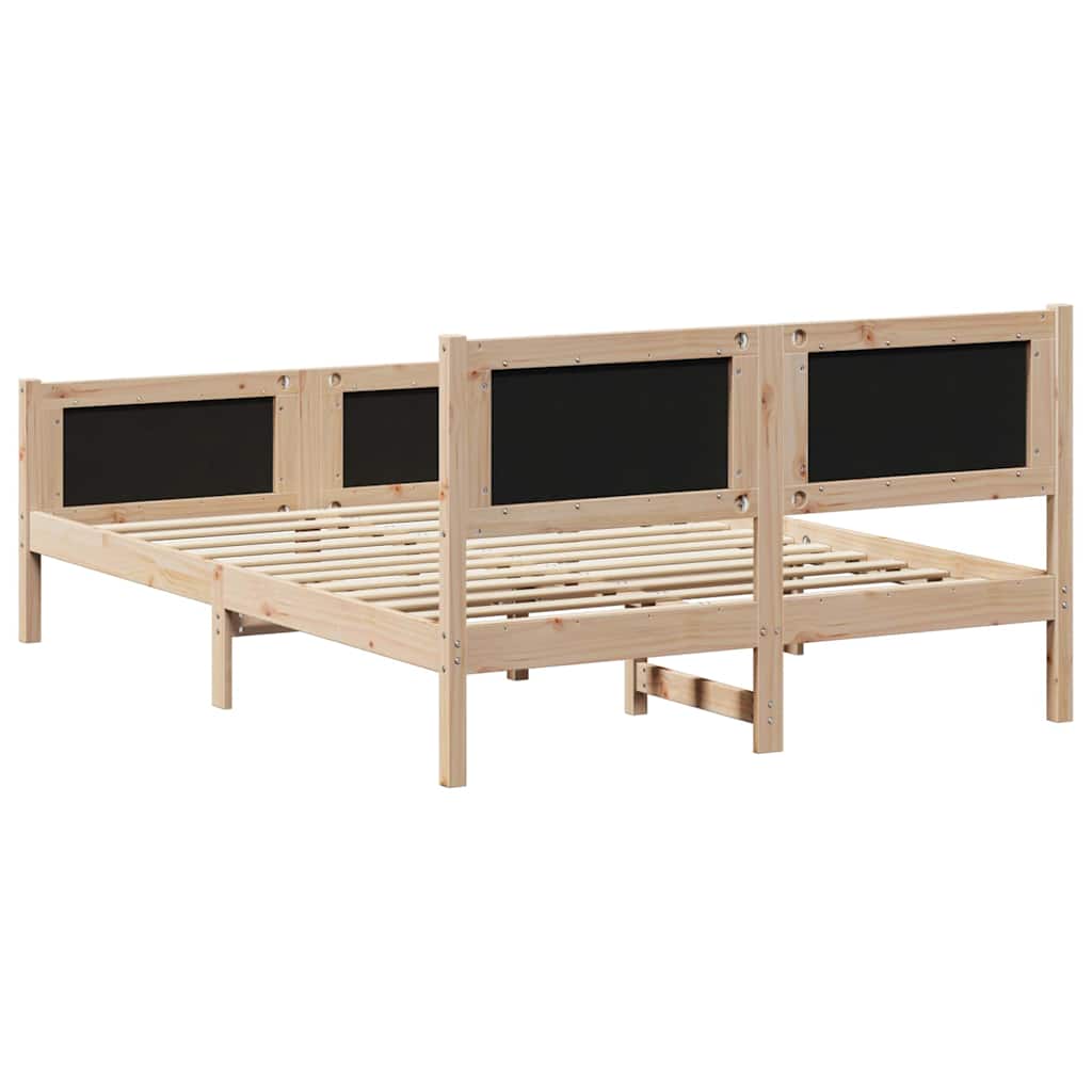 Krevetna konstrukcija Svijetlo siva 140 x 190 cm tkanina