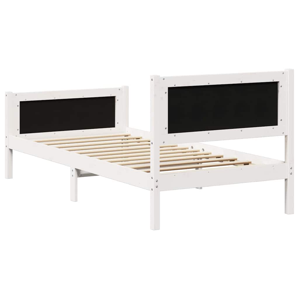 Krevetna konstrukcija Svijetlo siva 90 x 190 cm tkanina