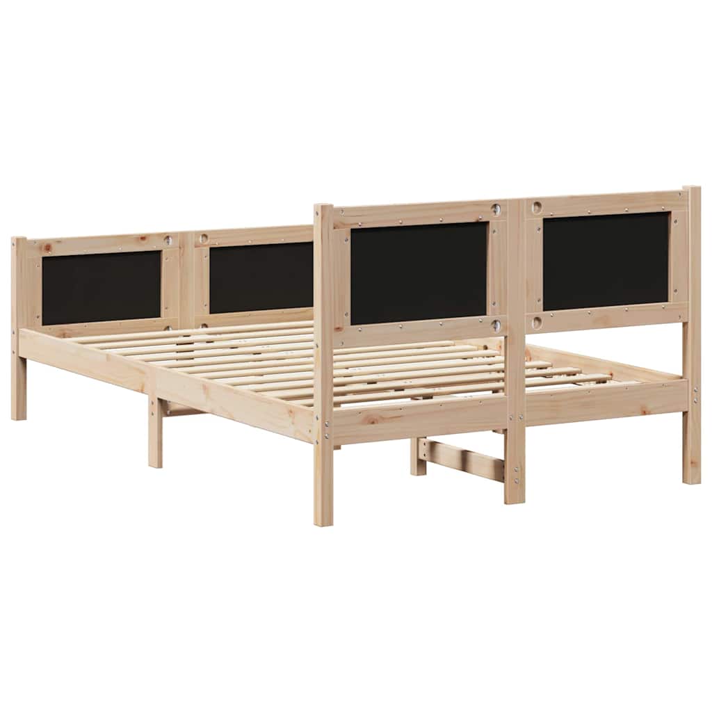 Okvir kreveta Smeđa i taupe 120 x 200 cm Masivna borovina