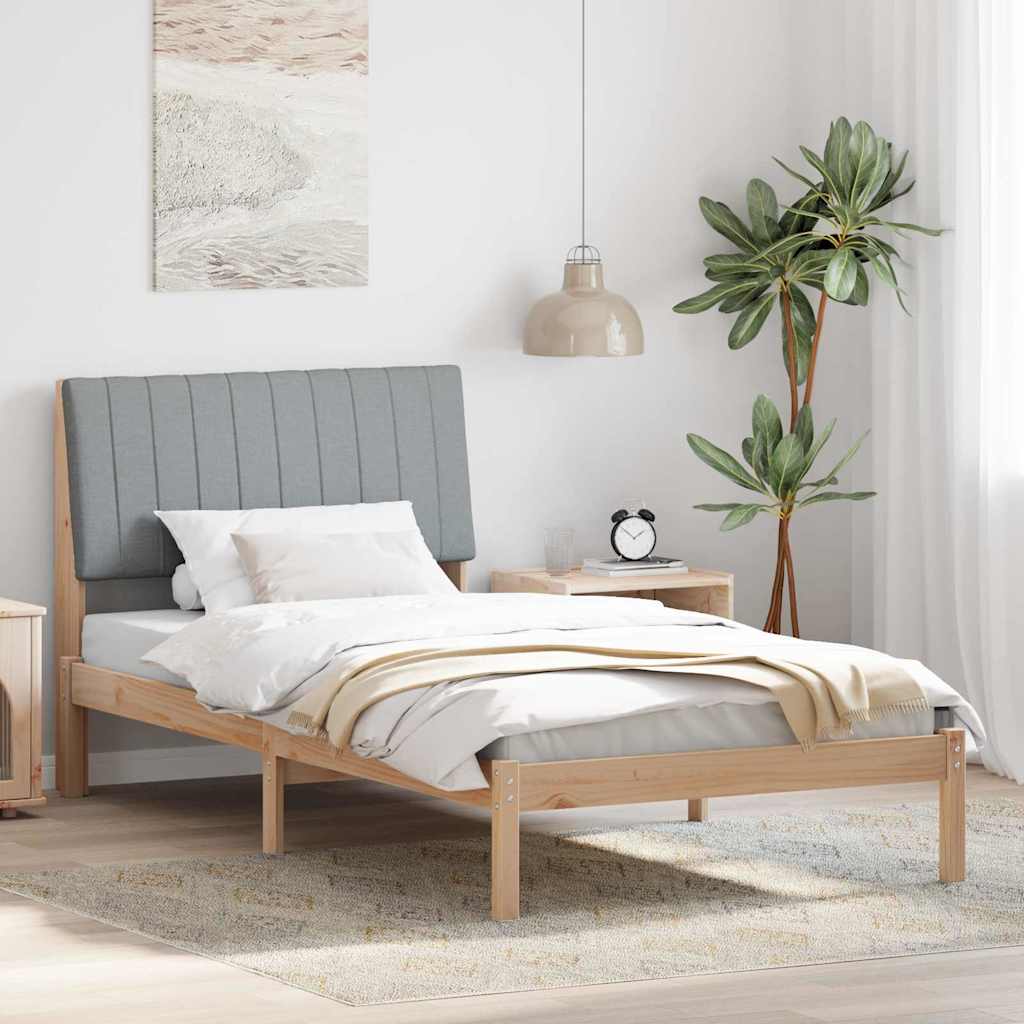 Krevetna konstrukcija Smeđa 100 x 200 cm Čvrsto borovo drvo