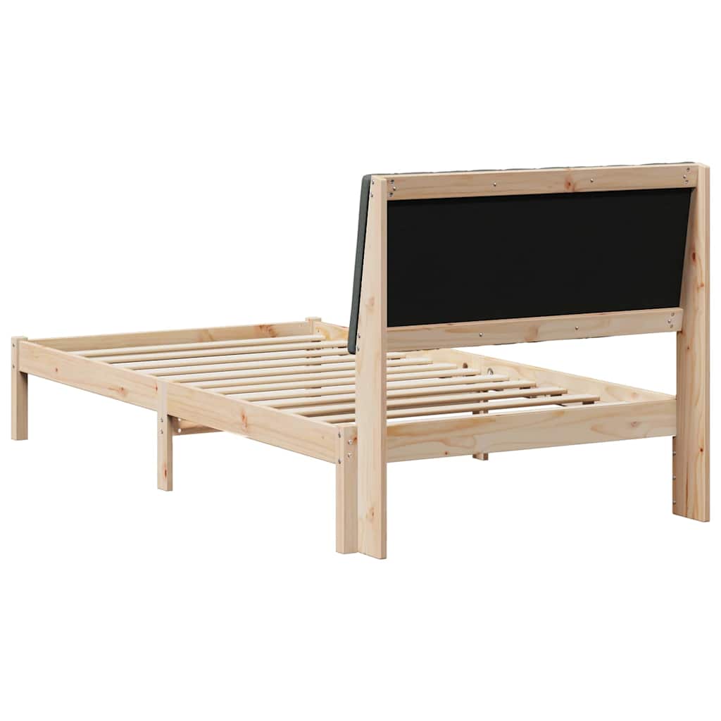 Krevetna konstrukcija Smeđa 100 x 200 cm Čvrsto borovo drvo