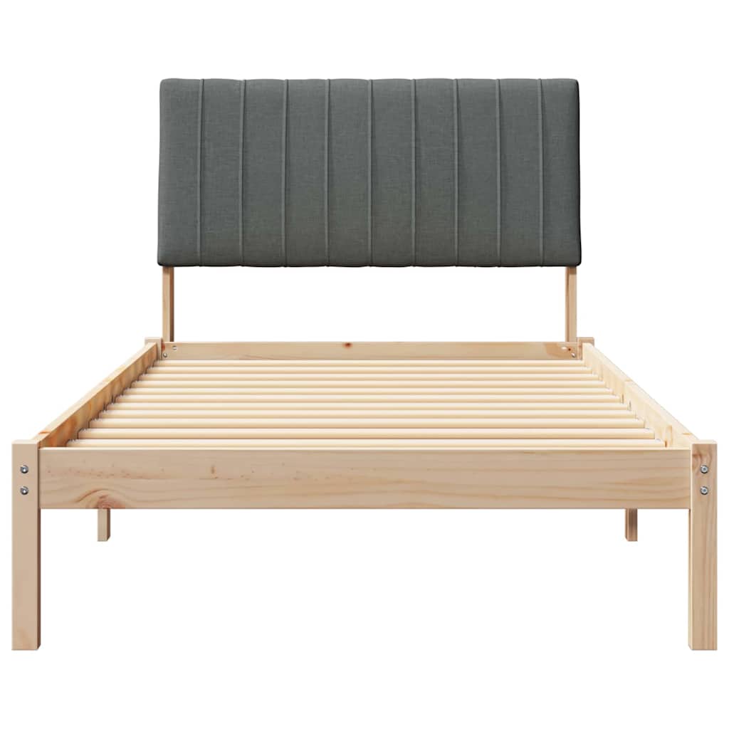Krevetna konstrukcija Smeđa 100 x 200 cm Čvrsto borovo drvo