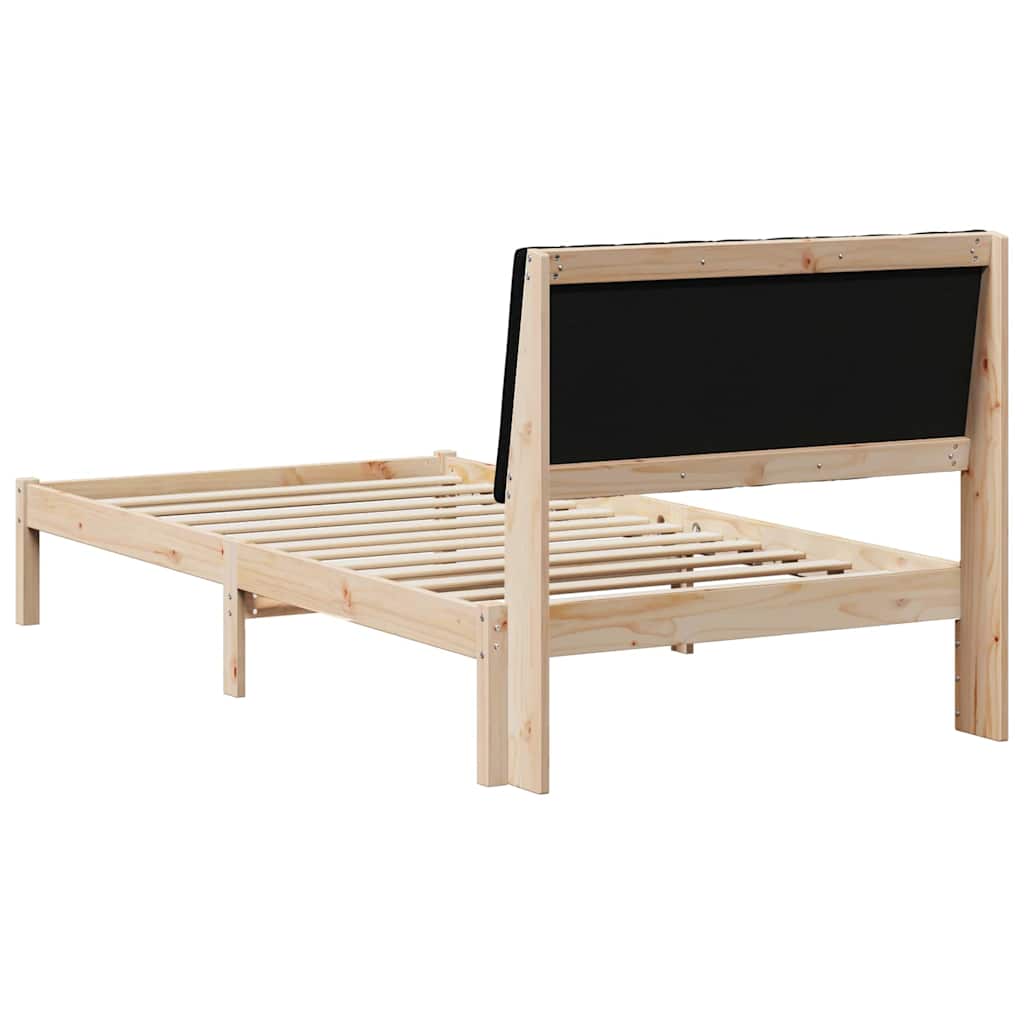 Krevetna konstrukcija Smeđa 100 x 200 cm Čvrsto borovo drvo