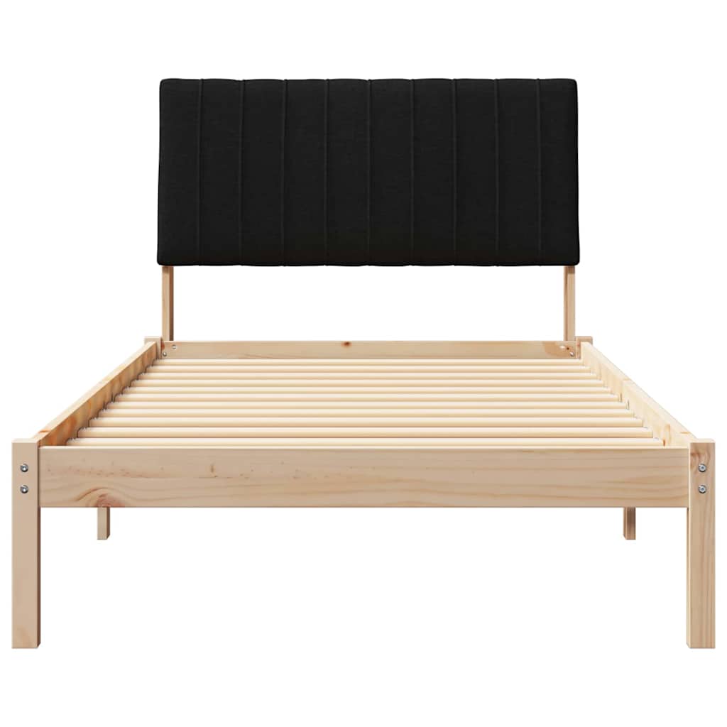 Krevetna konstrukcija Smeđa 100 x 200 cm Čvrsto borovo drvo