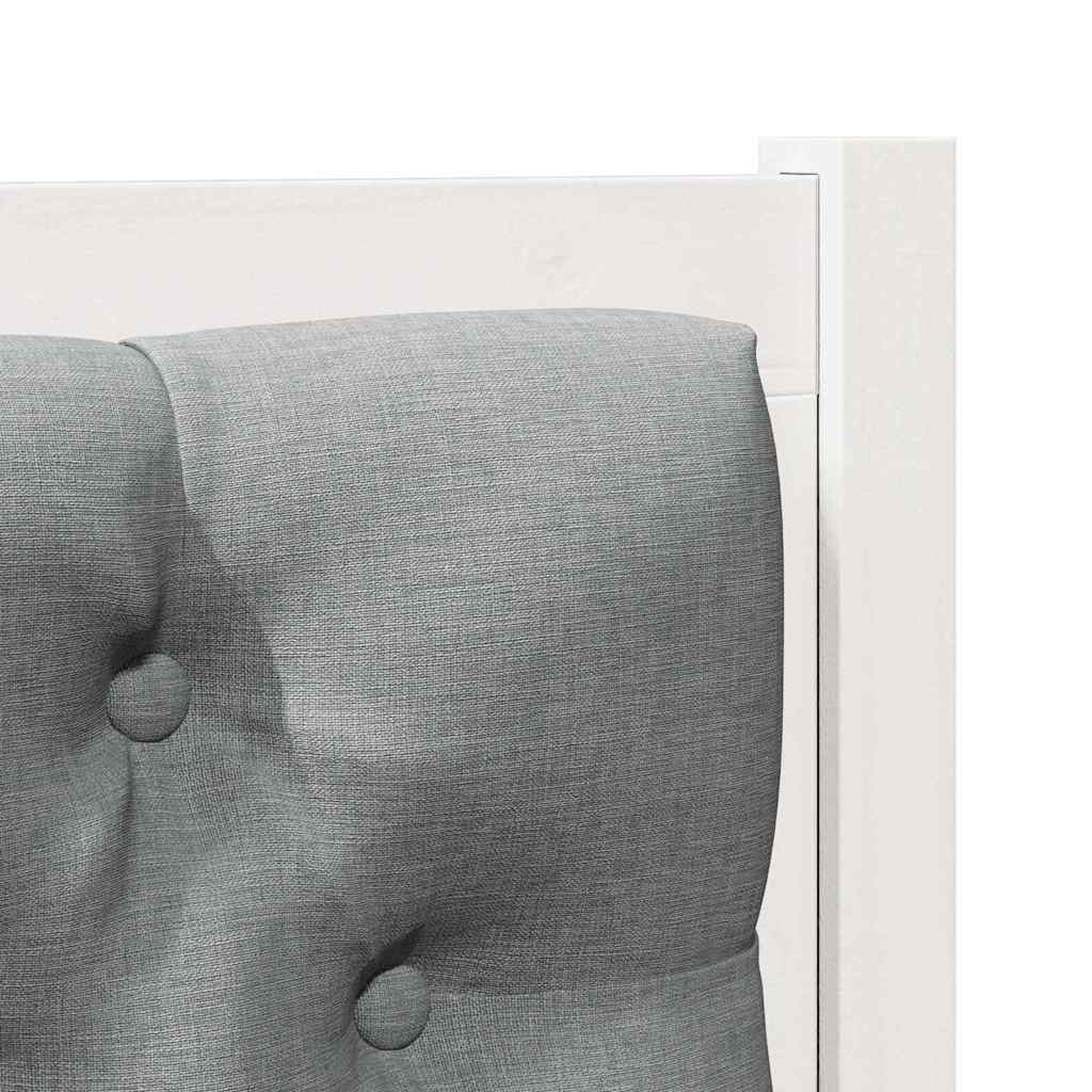 Uzglavlje Ostalo Bijela i svijetlosiva 80 cm Masivna borovina