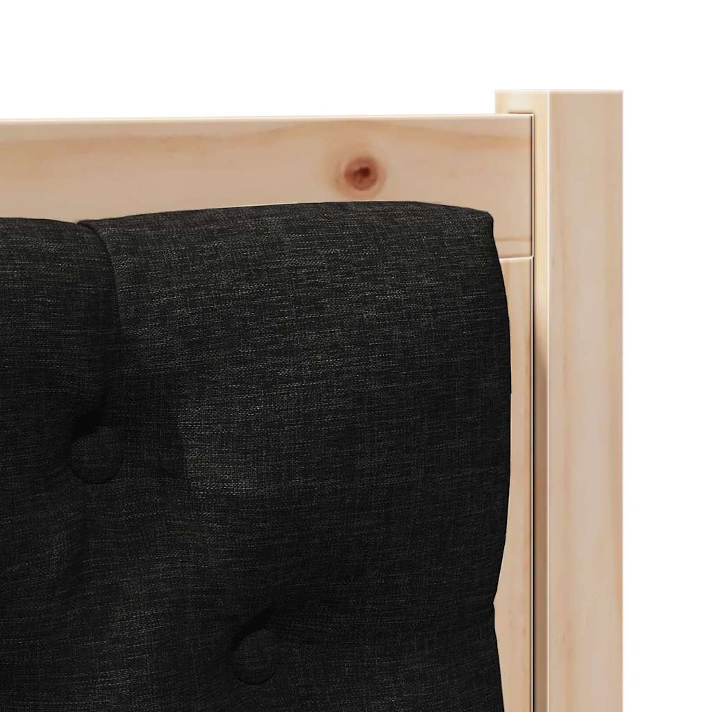 Uzglavlje Ostalo Smeđa i crna 75 cm Masivna borovina
