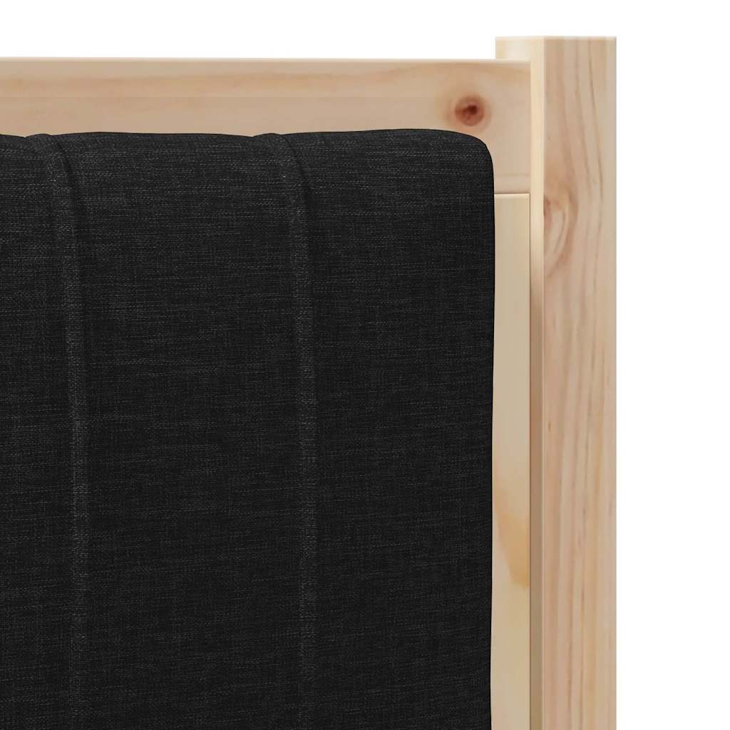 Tapecirani uzglavlje Smeđa 90 cm Čvrsto borovo drvo