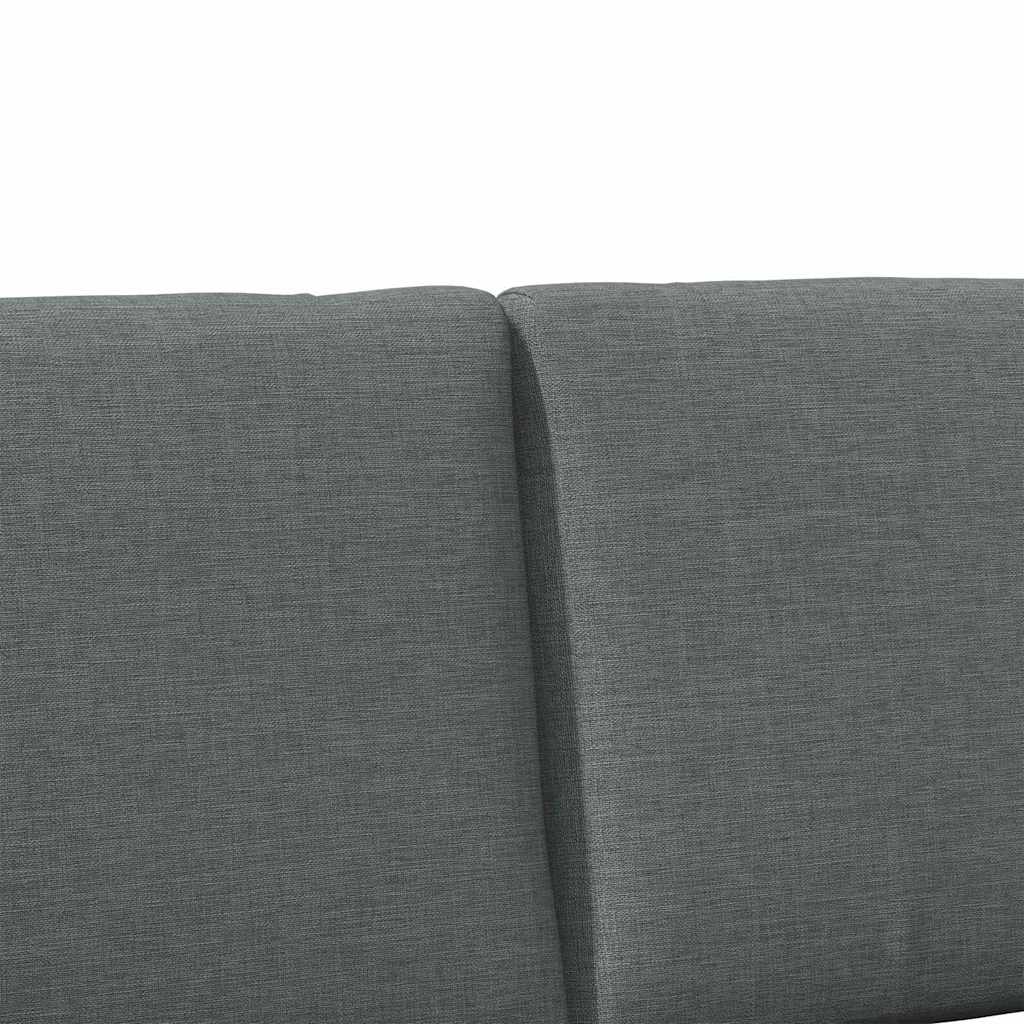 Tapecirani uzglavlje Tamno siva 120 cm Čvrsto borovo drvo