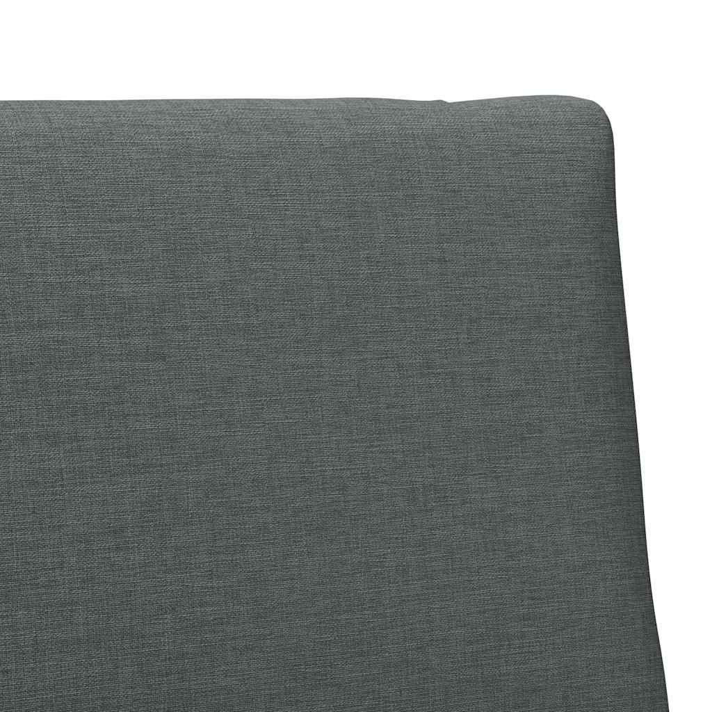 Tapecirani uzglavlje Tamno siva 80 cm Čvrsto borovo drvo