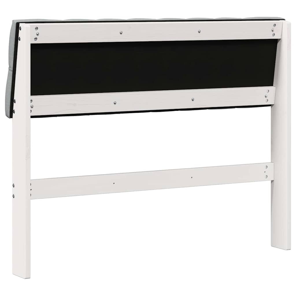 Tapecirani uzglavlje Svijetlo siva 100 cm Čvrsto borovo drvo