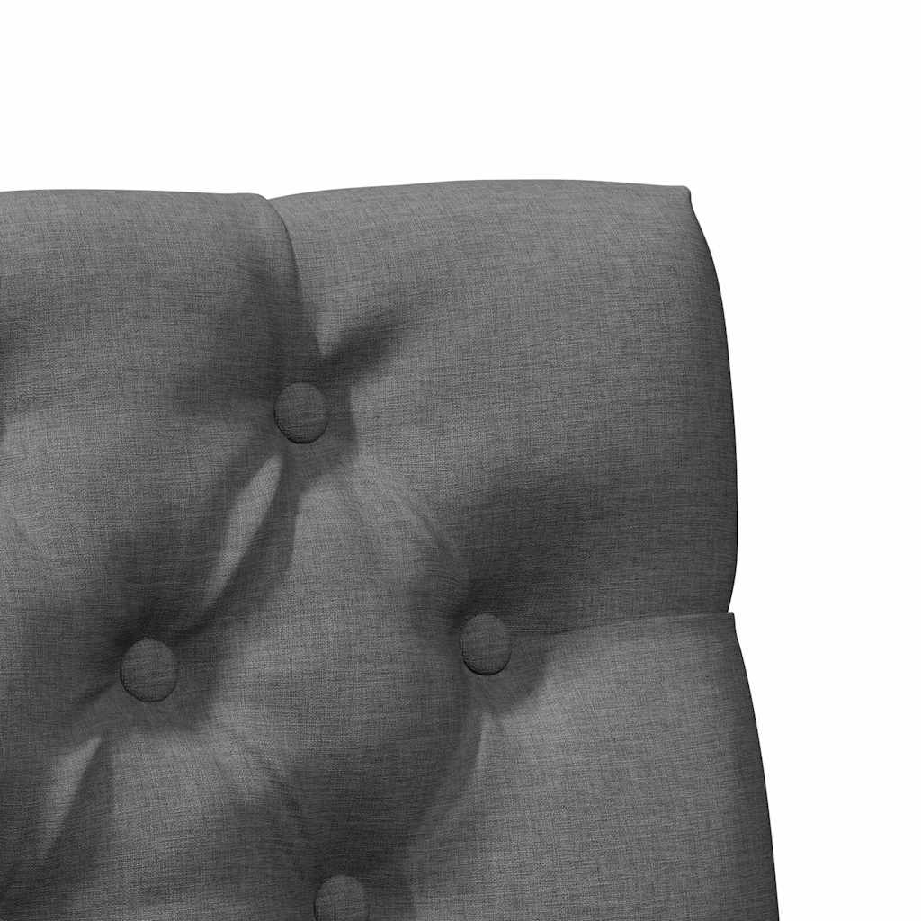 Tapecirani uzglavlje Tamno siva 75 cm Čvrsto borovo drvo