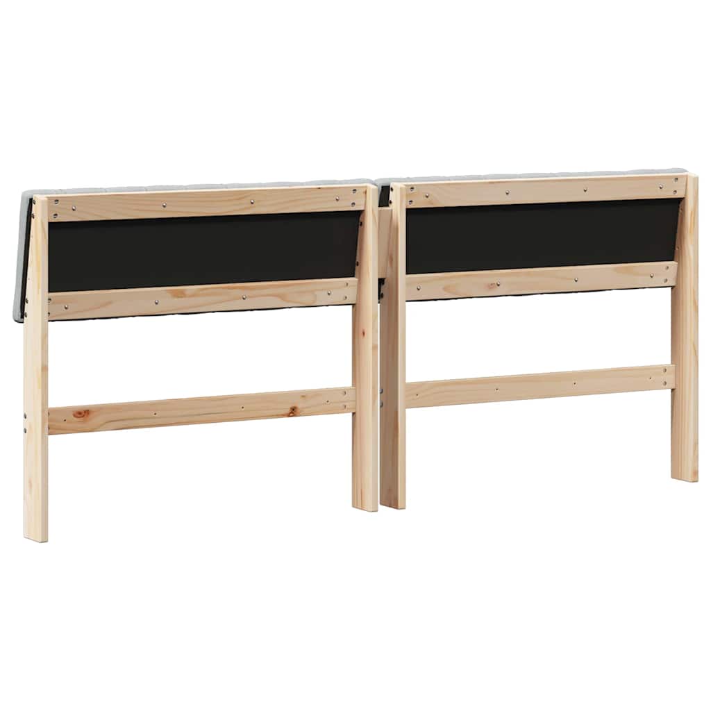 Tapecirani uzglavlje Svijetlo siva 180 cm Čvrsto borovo drvo
