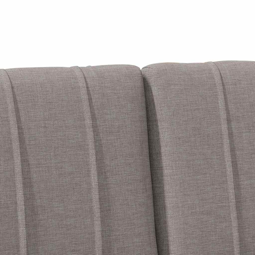 Tapecirani uzglavlje Sivo-smeđa 150 cm Čvrsto borovo drvo