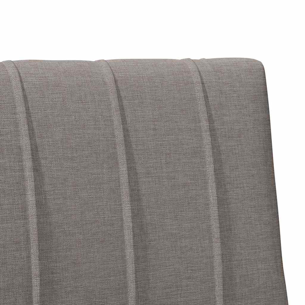 Tapecirani uzglavlje Sivo-smeđa 100 cm Čvrsto borovo drvo