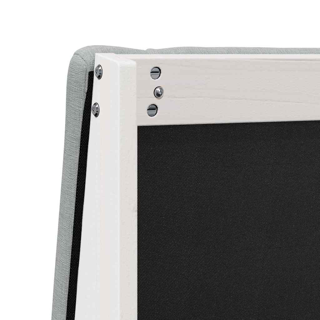 Tapecirani uzglavlje Svijetlo siva 80 cm Čvrsto borovo drvo