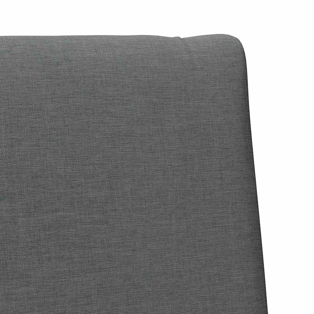 Tapecirani uzglavlje Tamno siva 75 cm Čvrsto borovo drvo