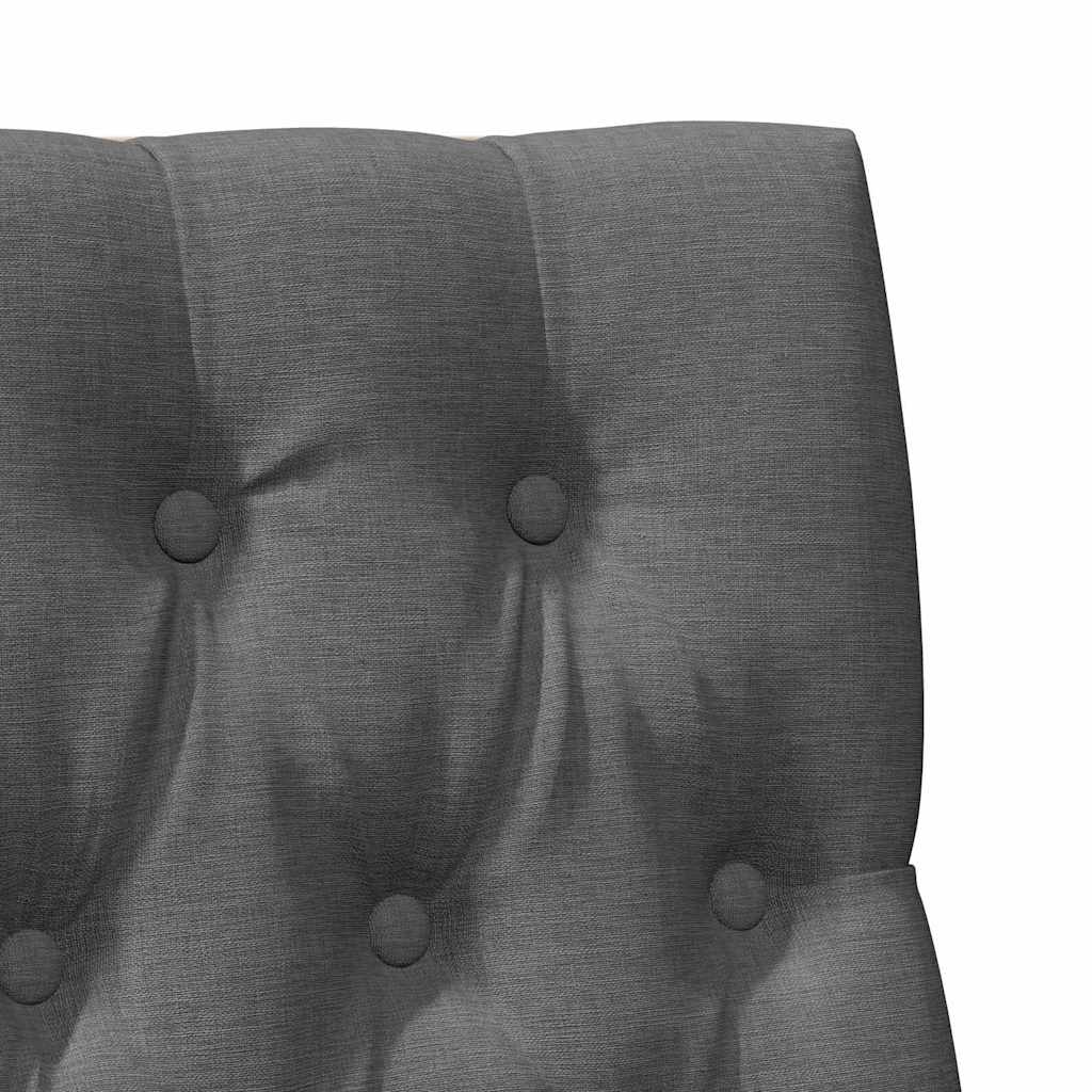 Tapecirani uzglavlje Tamno siva 90 cm Čvrsto borovo drvo