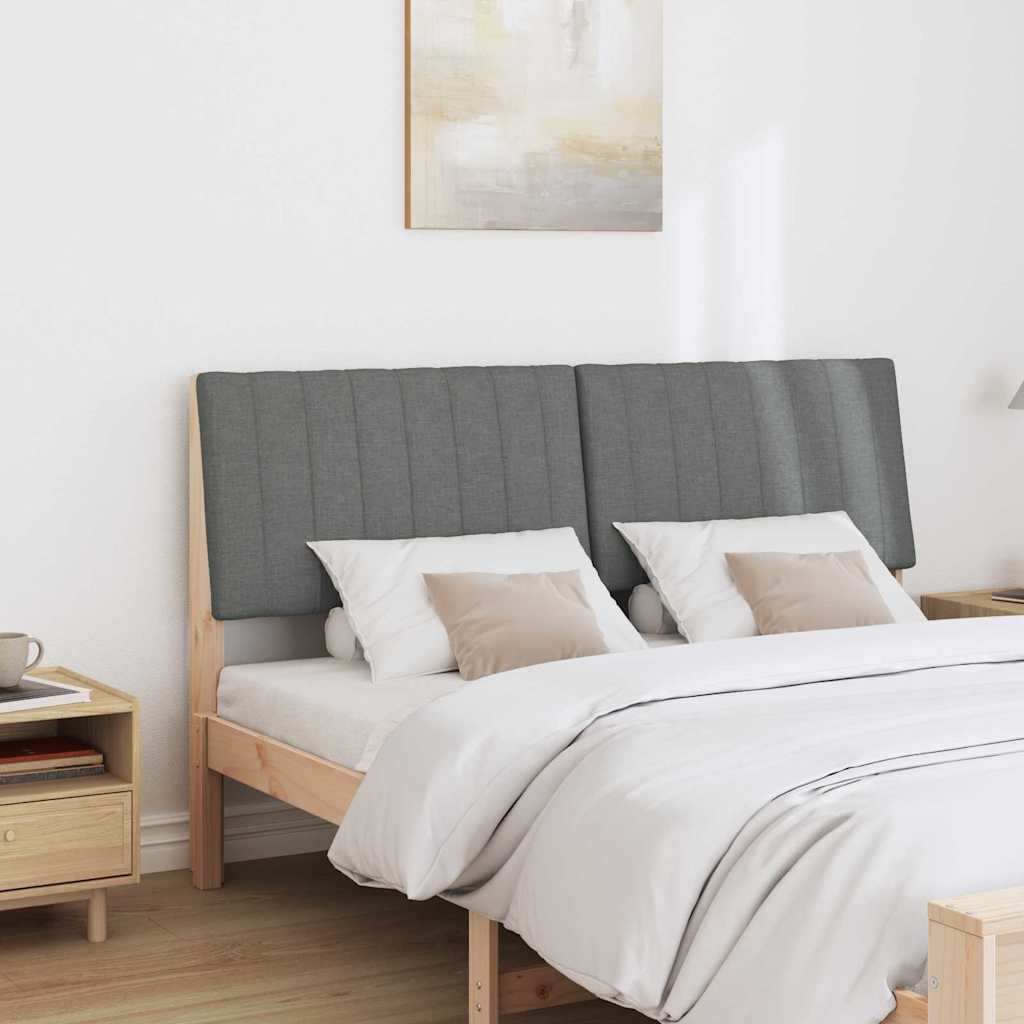 Tapecirani uzglavlje Tamno siva 150 cm Čvrsto borovo drvo