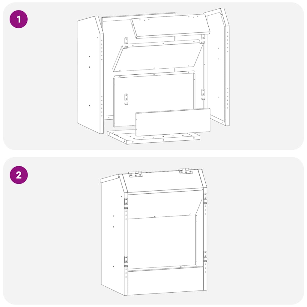 Hranilica za zečeve Maslinasto zelena 64.5 x 25.5 x 45.5 cm