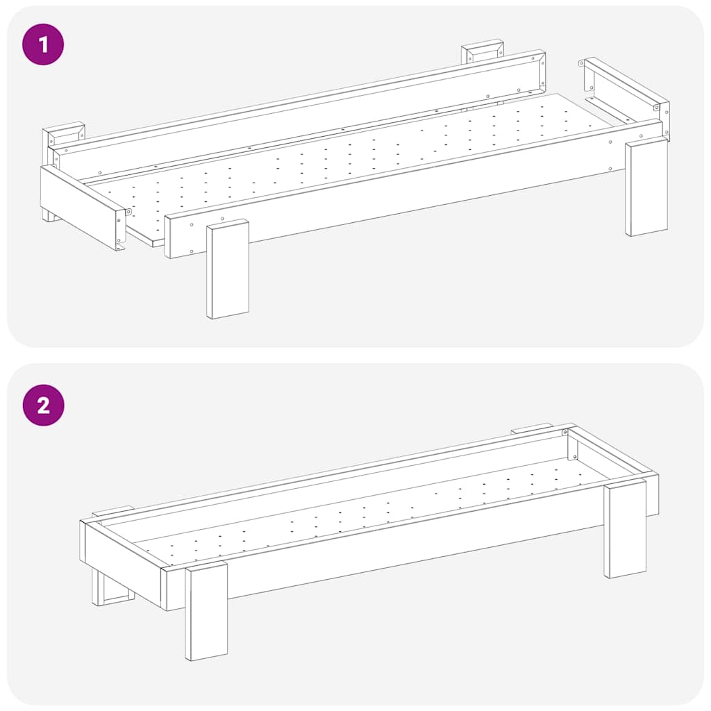 Hranilica za kokoške Srebrno 80 x 28 x 13.5 cm Cinkani čelik