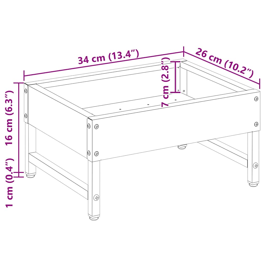 Feeder za ptice Crna 80 x 28 x 13.5 cm Hladno valjani čelik