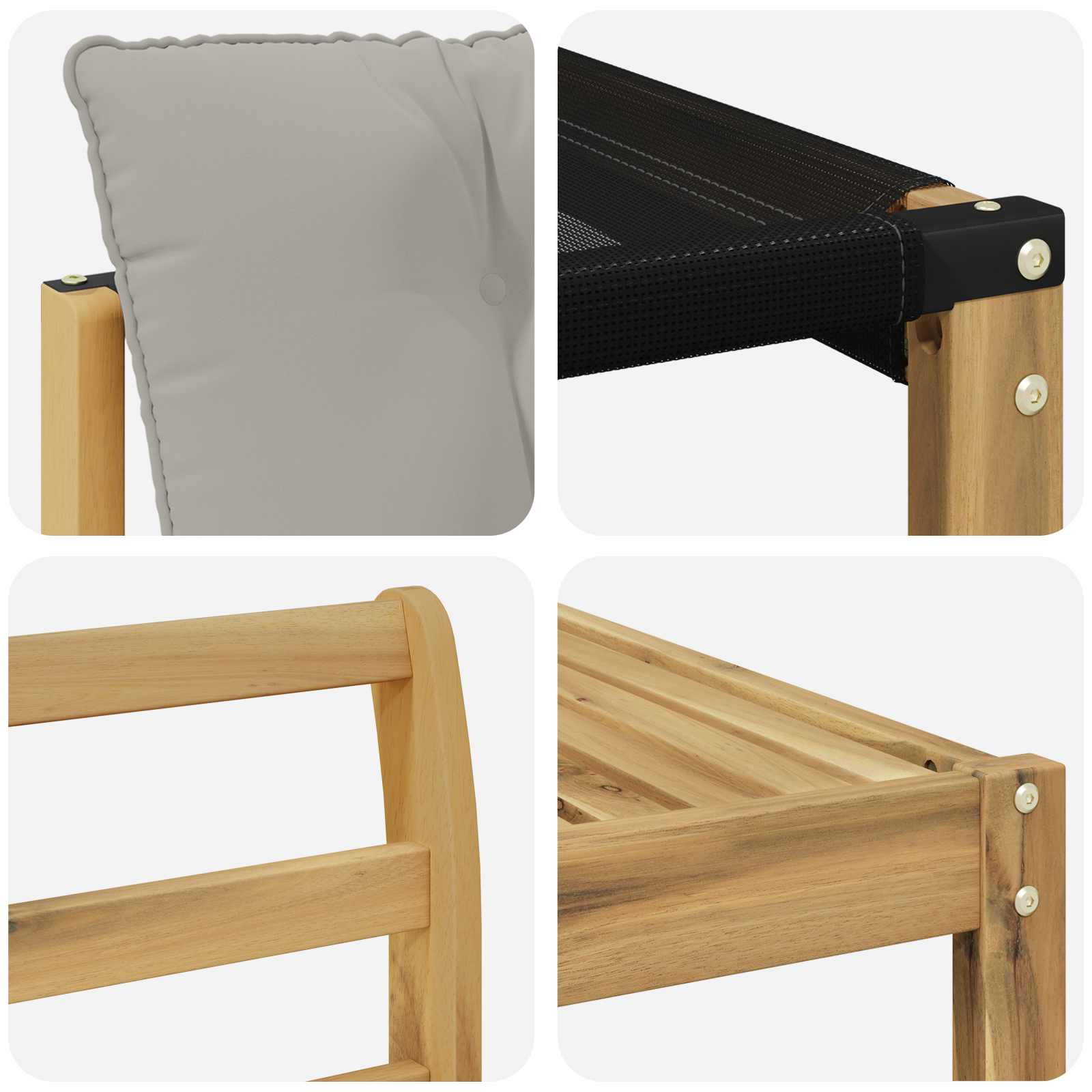 Set vanjskih sofa 6 pcs Bijela i svjetlosiva 79 x 79 x 37 cm