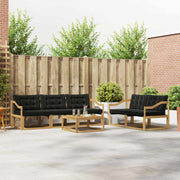 Set vanjskih sofa 6 kom. Bijela i crna