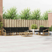 Set vanjskih sofa 7 kom. Bijela i crna
