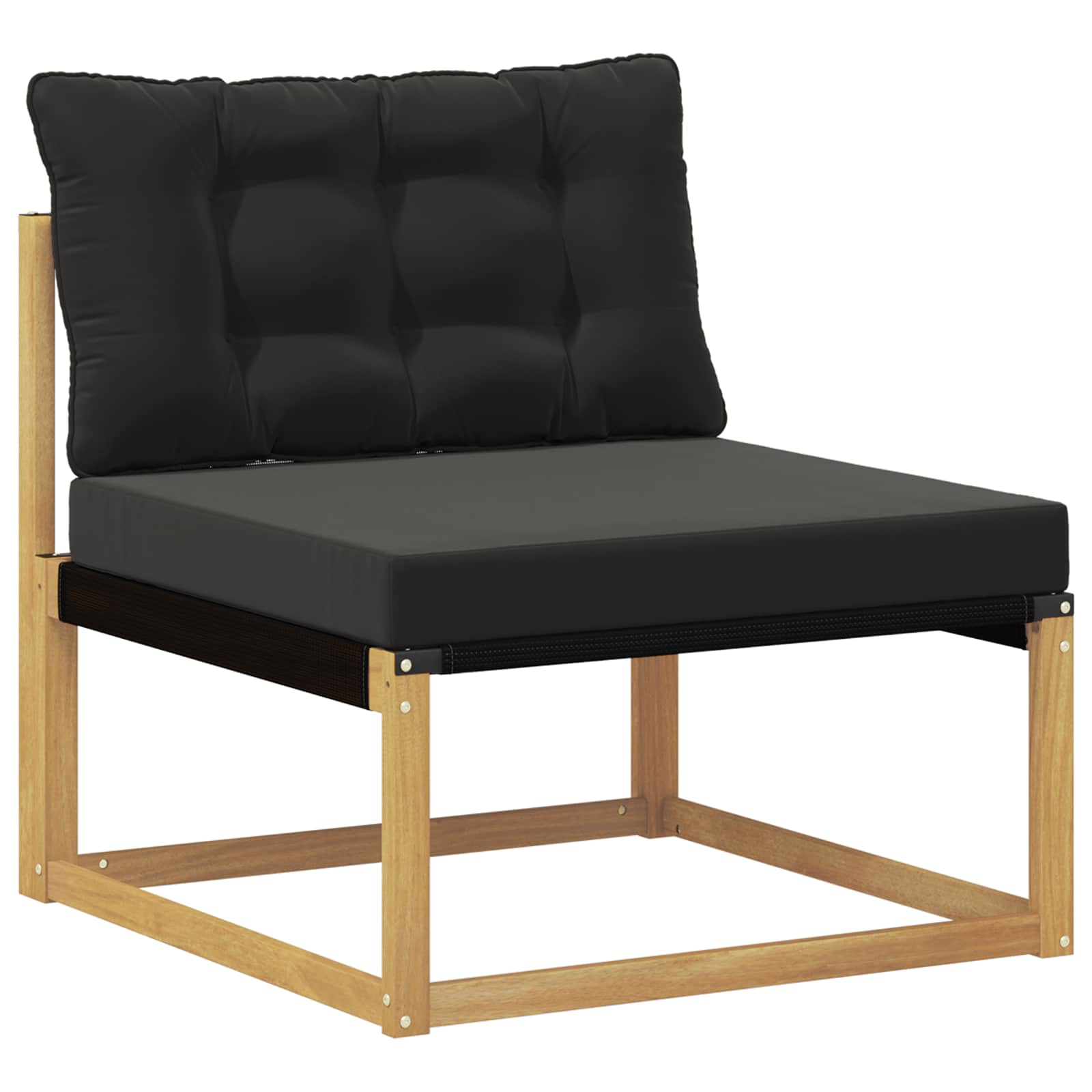 Set vanjskih sofa 9 kom. Bijela i crna