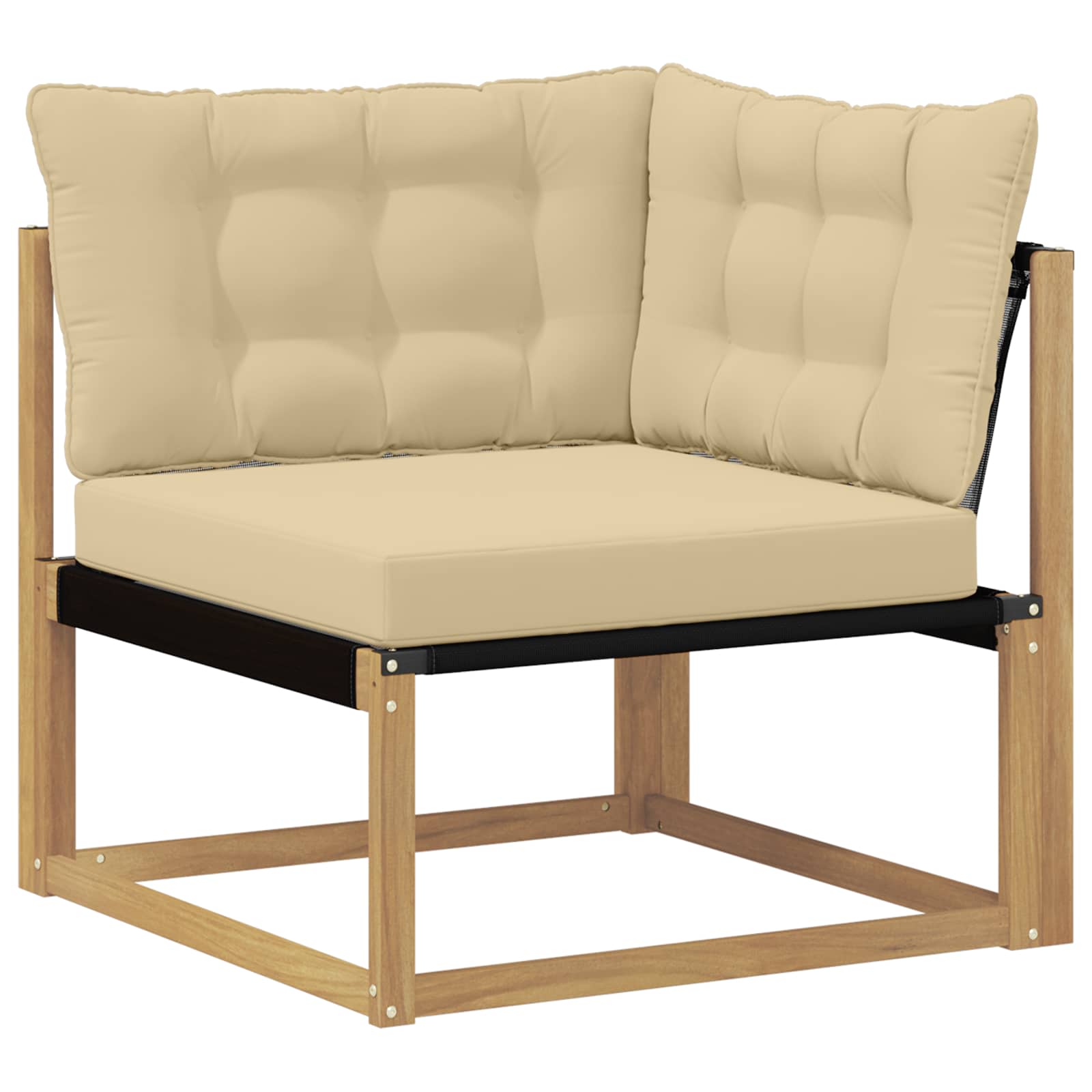 Set vanjskih sofa 5 pcs Bijela i bež 79 x 79 x 37 cm