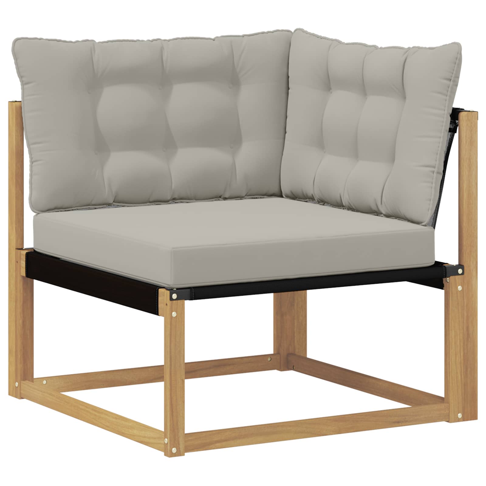 Set vanjskih sofa 5 kom. Bijela i svjetlosiva