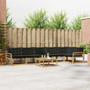 Set vanjskih sofa 7 kom. Bijela i crna