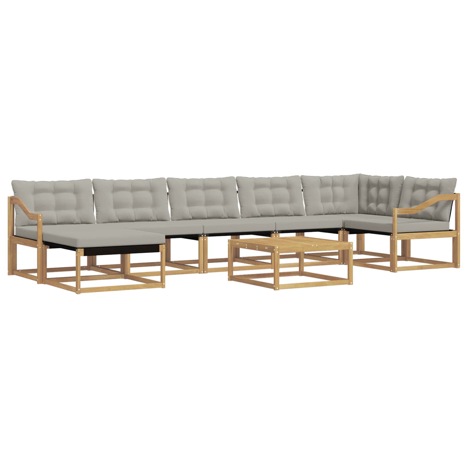 Set vanjskih sofa 8 pcs Bijela i svjetlosiva 79 x 79 x 37 cm