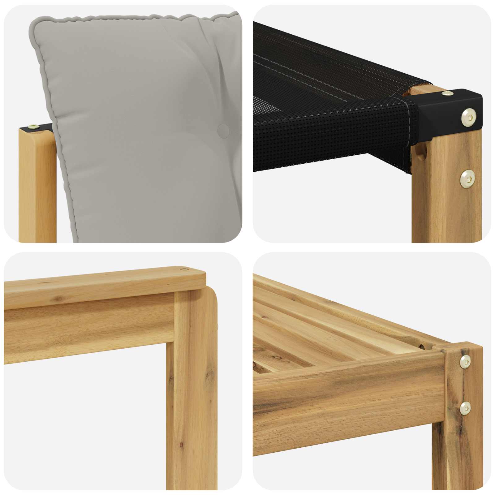 Set vanjskih sofa s jastukom 8 pcs Bijela i svjetlosiva
