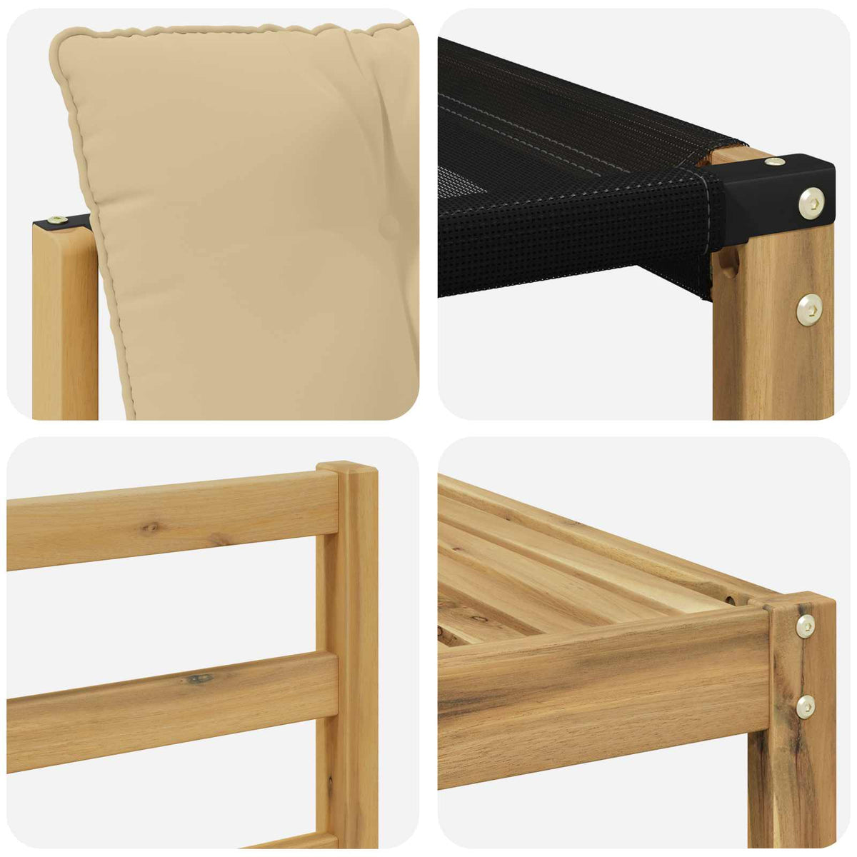 Set vanjskih sofa 8 kom. Bijela i bež