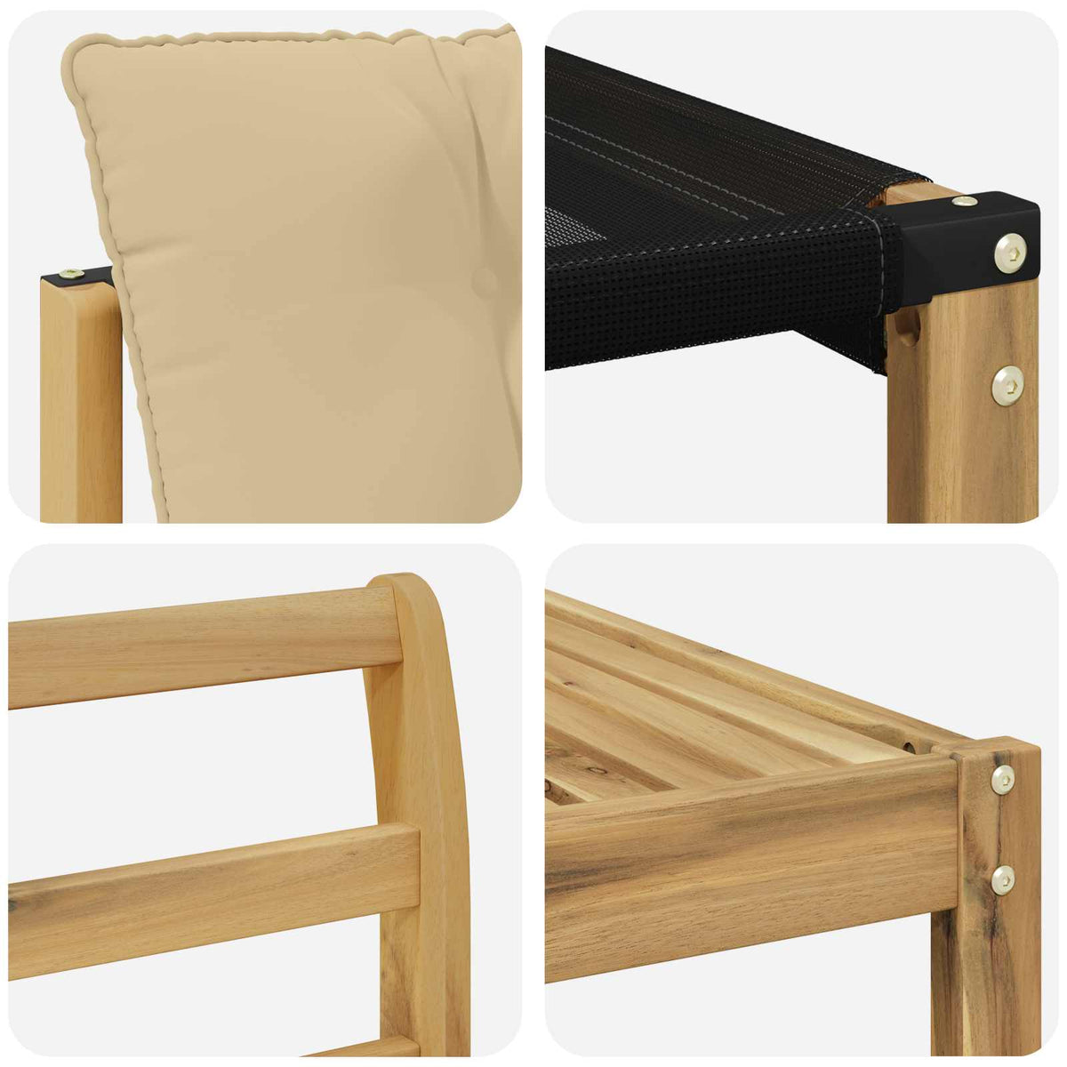 Set vanjskih sofa 8 kom. Bijela i bež