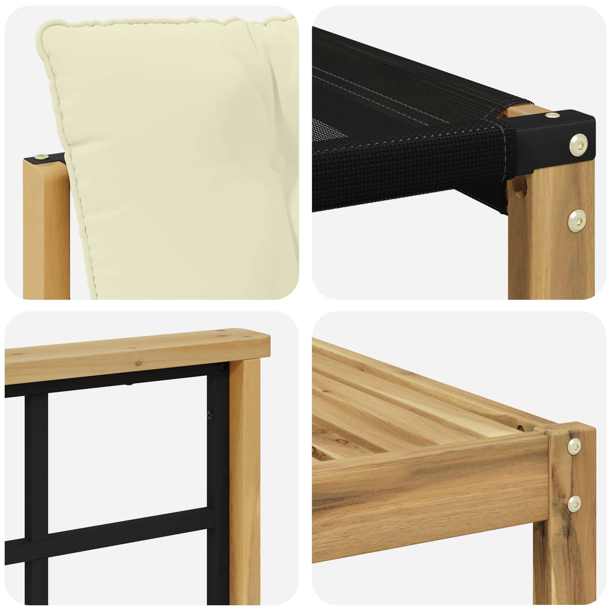 Set vanjskih sofa 8 kom. Bijela i krem