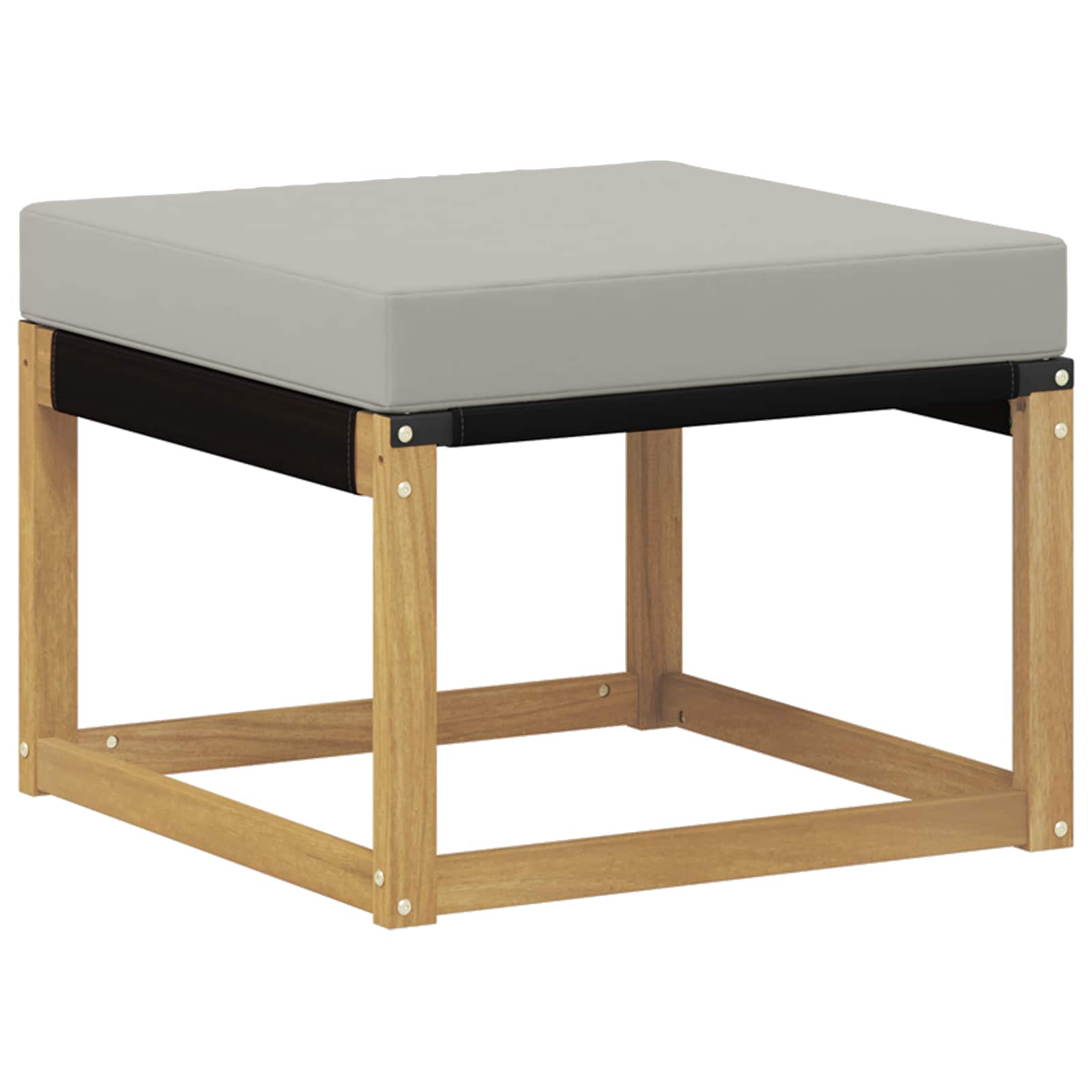 Set vanjskih sofa s jastukom 4 pcs Bijela i svjetlosiva