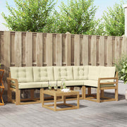 Set vanjskih sofa 6 kom. Bijela i krem