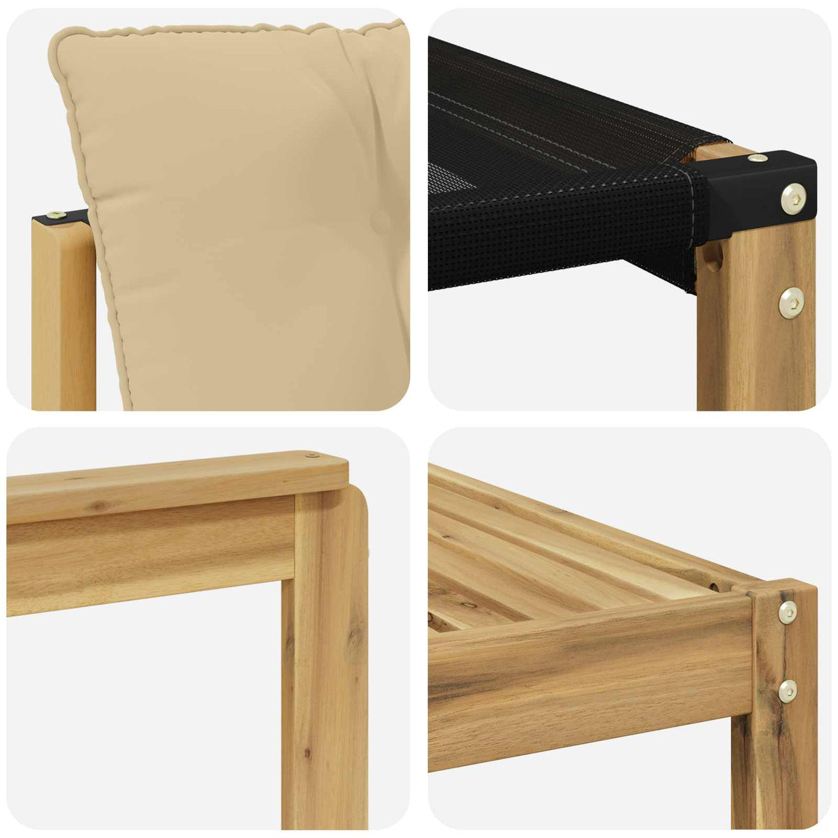 Set vanjskih sofa 7 kom. Bijela i bež