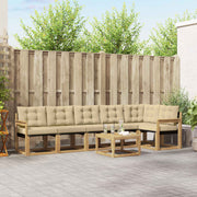 Set vanjskih sofa 7 kom. Bijela i bež