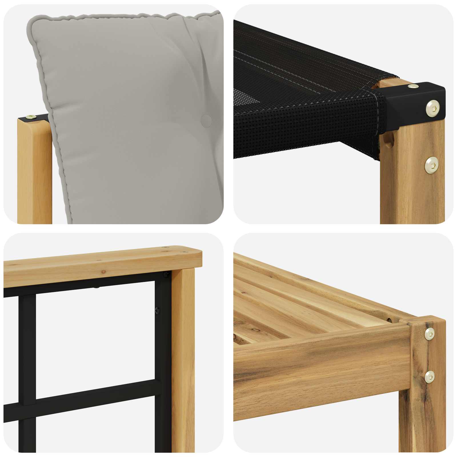 Set vanjskih sofa 7 kom. Bijela i svjetlosiva