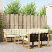 Set vanjskih sofa 9 kom. Bijela i krem