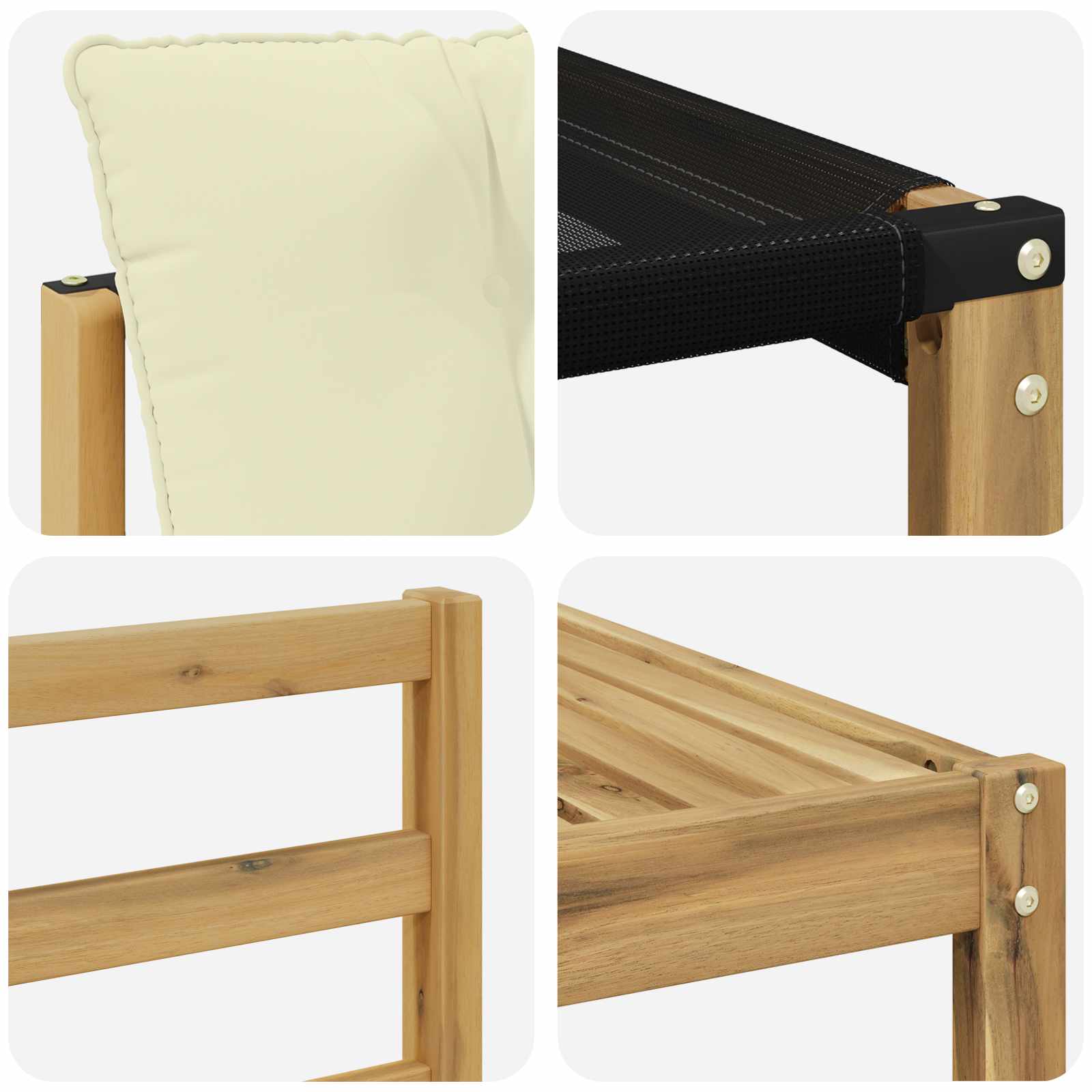 Set vanjskih sofa 7 kom. Bijela i krem