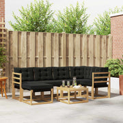 Set vanjskih sofa 7 kom. Bijela i crna