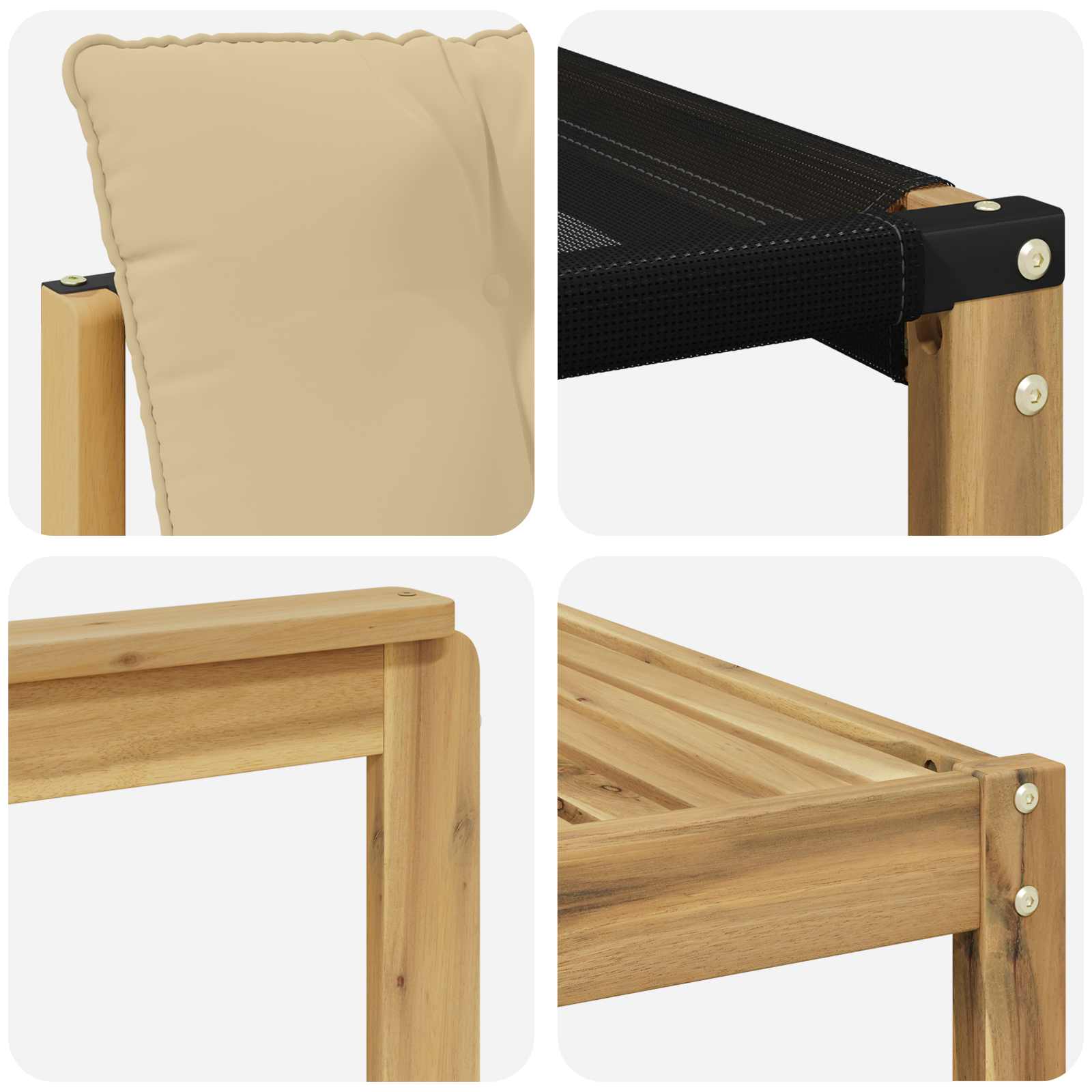 Set vanjskih sofa 7 kom. Bijela i bež