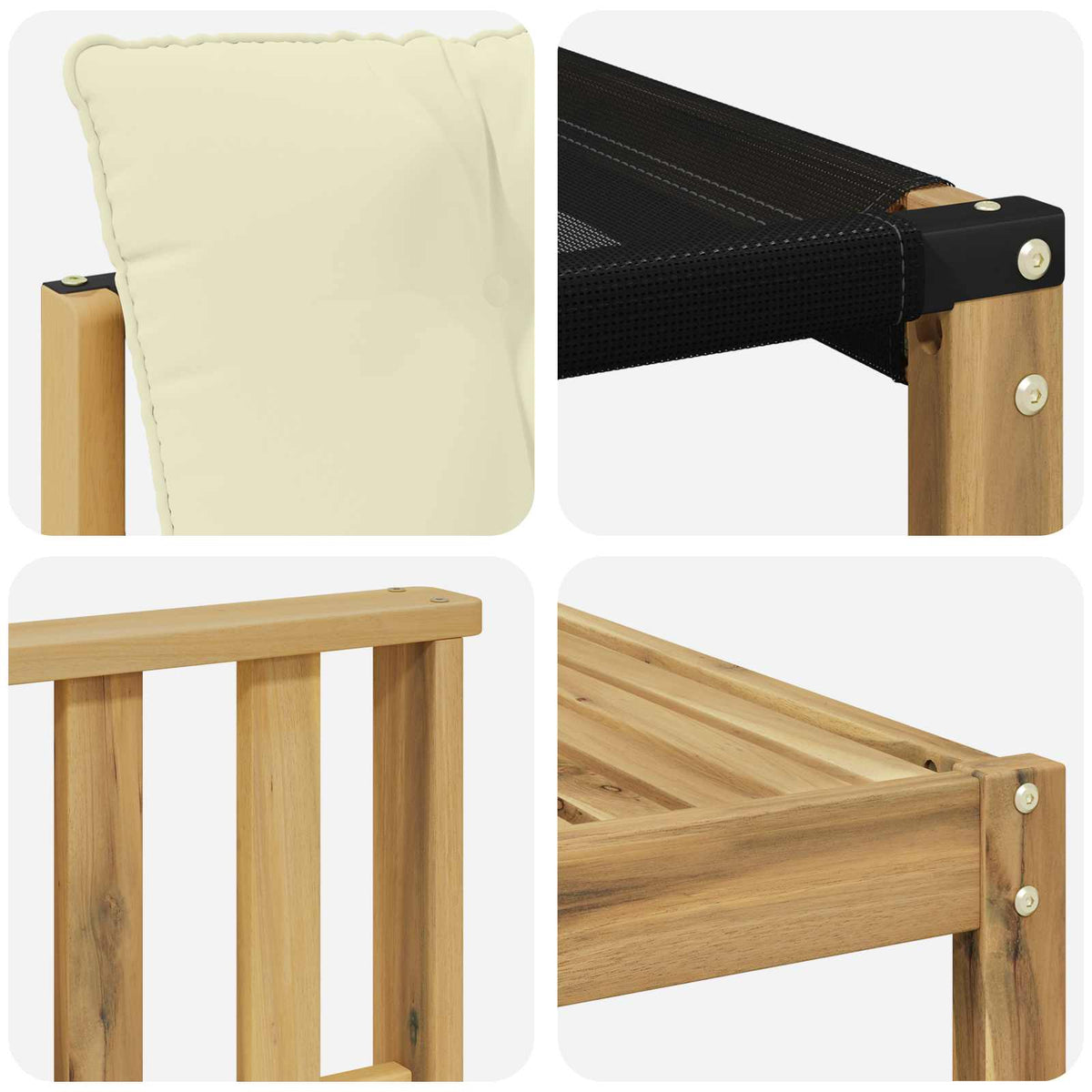 Set vanjskih sofa 7 kom. Bijela i krem