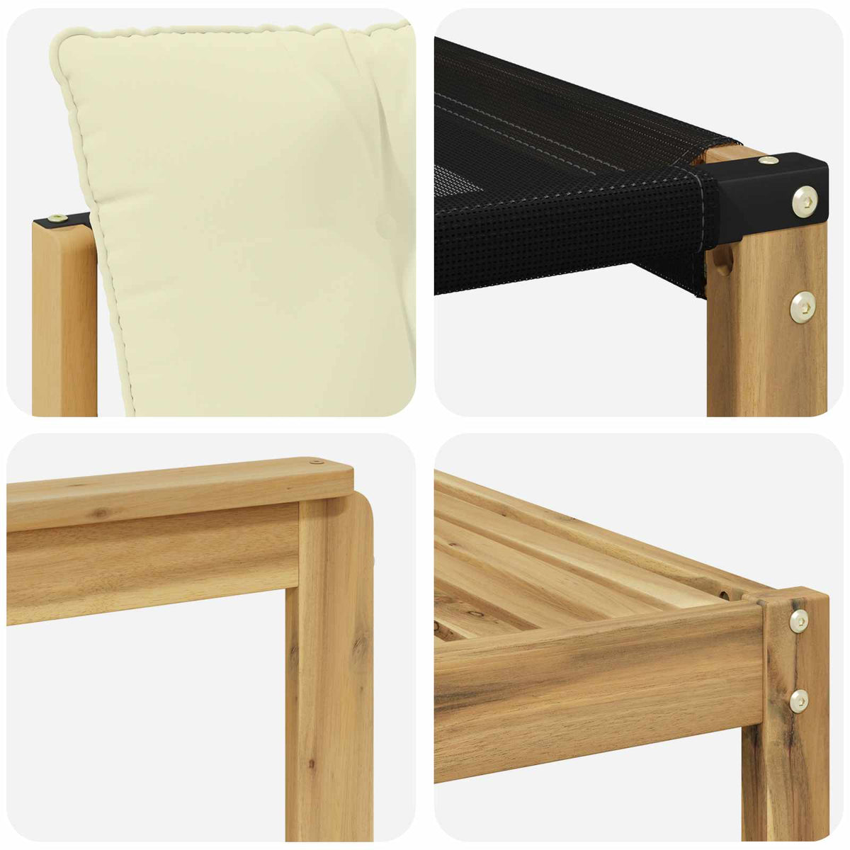 Set vanjskih sofa 8 kom. Bijela i krem